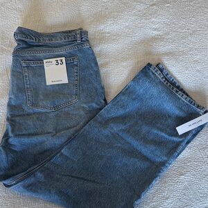 Reformation Low Rise Straight Jeans - Abby